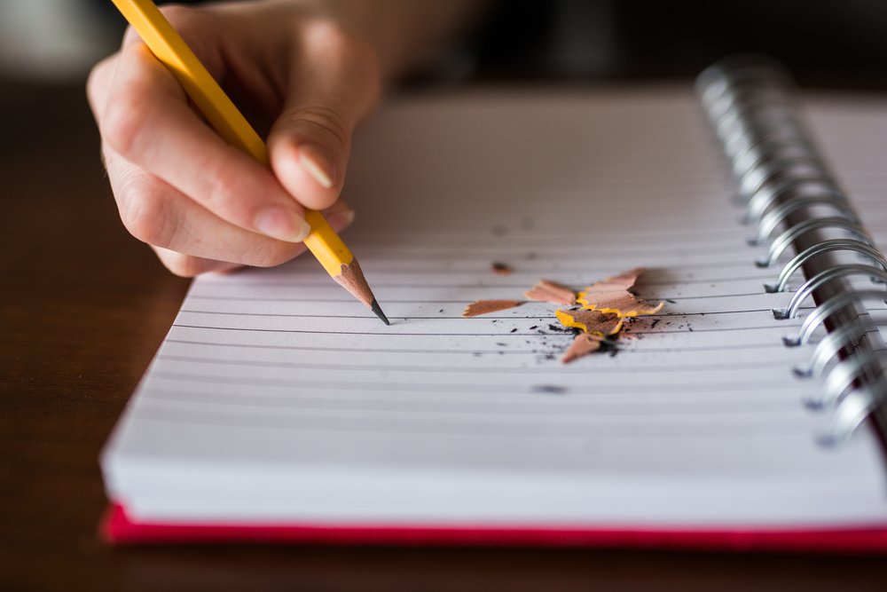 pencil and book 