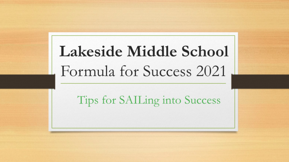 Formula for Success