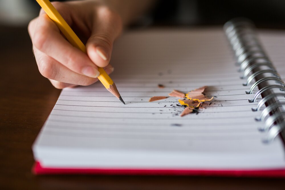 pencil and book 