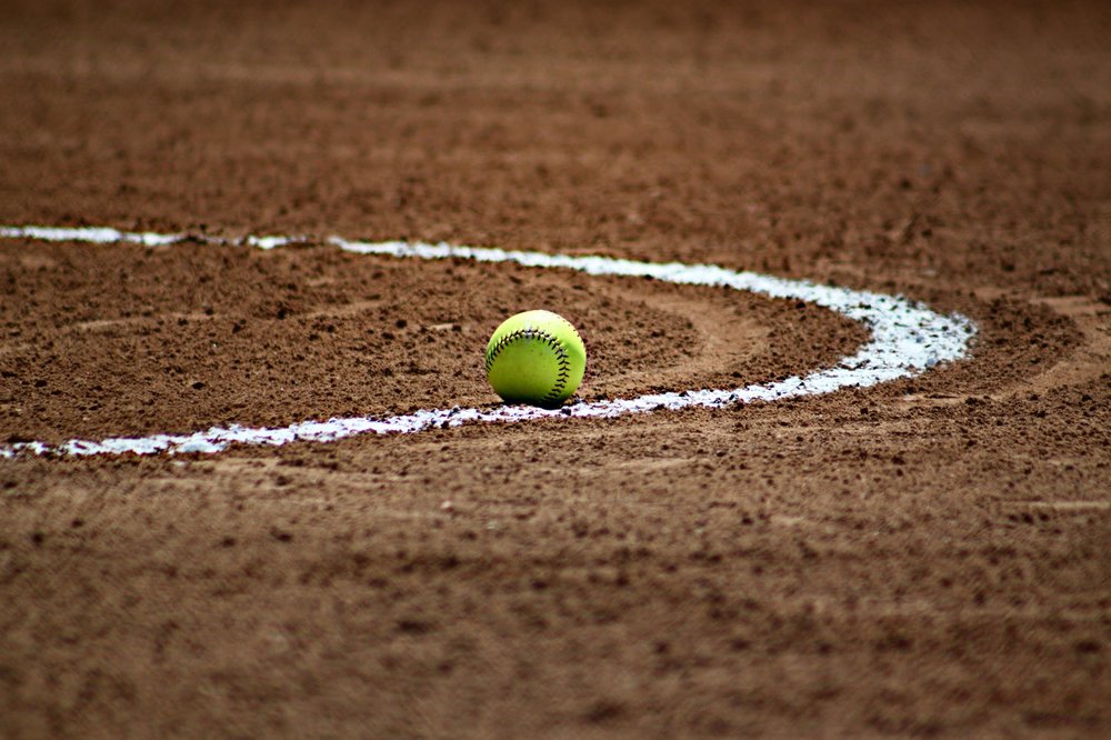 softball on field