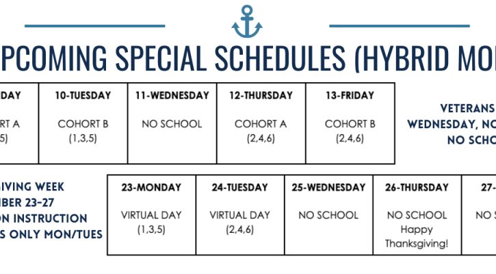 special schedule