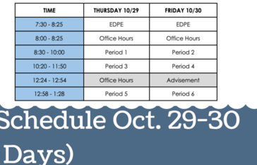 special schedule