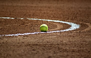 softball on field