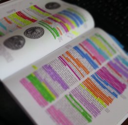 highlighted book