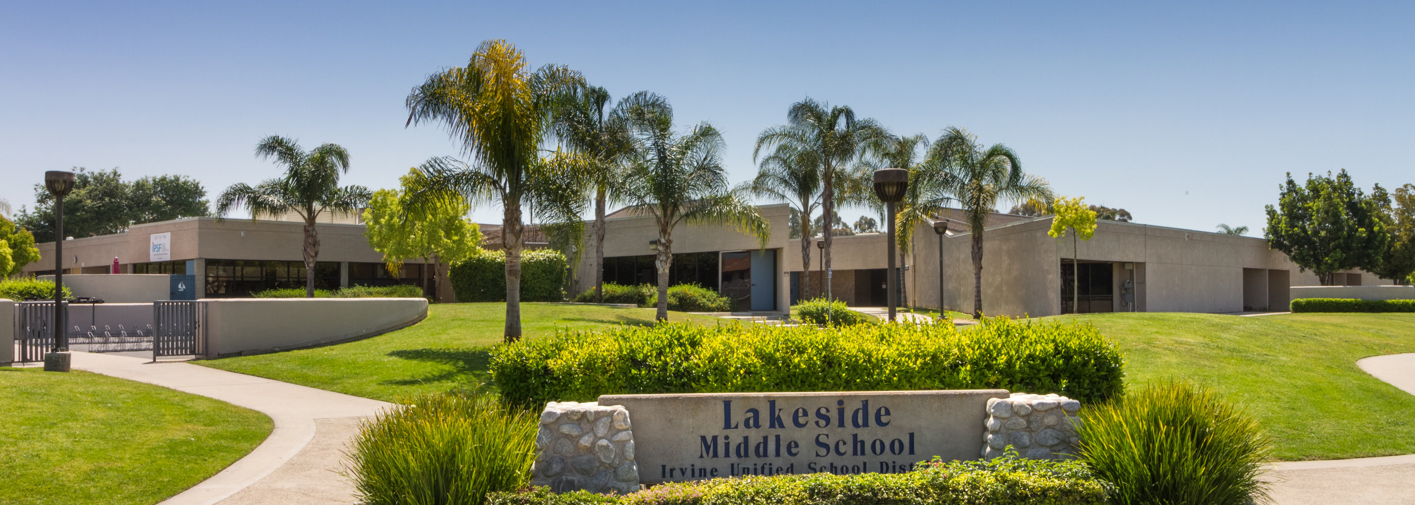 front of lakeside middle school